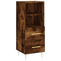 Dressoir 34,5x34x90 cm bewerkt hout gerookt eiken 2