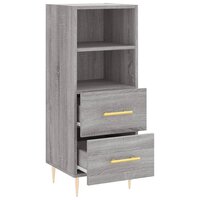 Dressoir 34,5x34x90 cm bewerkt hout grijs sonoma eikenkleurig 5