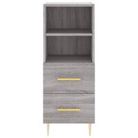 Dressoir 34,5x34x90 cm bewerkt hout grijs sonoma eikenkleurig 6