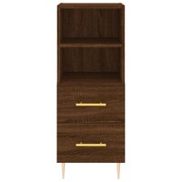 Dressoir 34,5x34x90 cm bewerkt hout bruin eikenkleur 6
