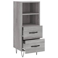 Dressoir 34,5x34x90 cm bewerkt hout grijs sonoma eikenkleurig 5