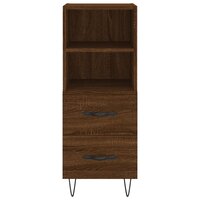 Dressoir 34,5x34x90 cm bewerkt hout bruin eikenkleur 6