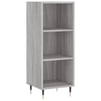 Dressoir 34,5x32,5x90 cm bewerkt hout grijs sonoma eikenkleurig 2
