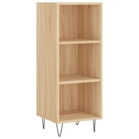 Dressoir 34,5x32,5x90 cm bewerkt hout sonoma eikenkleurig 2