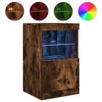 Dressoir met LED-verlichting 41x37x67 cm gerookt eikenkleurig 2