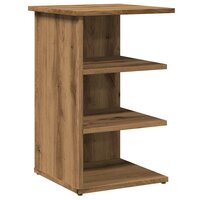 Dressoir 35x35x55 cm bewerkt hout artisanaal eikenkleur 2