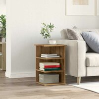 Dressoir 35x35x55 cm bewerkt hout artisanaal eikenkleur 3