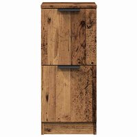 Dressoir 30x30x70 cm bewerkt hout oud houtkleurig 5