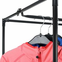 Kledingkast 75x50x160 cm zwart 8