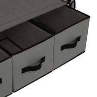 Kledingkast 87x49x159 cm stof grijs 7