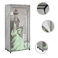 Kledingkast New York 75x45x160 cm stof 2