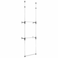 Kledingkastsysteem met stangen telescopisch aluminium 2