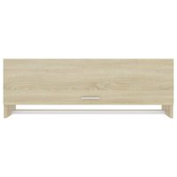 Kledingkast 100x32,5x35 cm bewerkt hout sonoma eikenkleurig 3