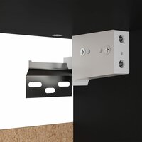 Kledingkast 70x32,5x35 cm bewerkt hout zwart 8