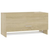 Kledingkast 70x32,5x35 cm bewerkt hout sonoma eikenkleurig 2
