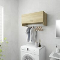 Kledingkast 70x32,5x35 cm bewerkt hout sonoma eikenkleurig 3