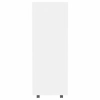 Kledingkast 80x40x110 cm bewerkt hout wit 6