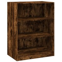 Kledingkast 77x48x102 cm bewerkt hout gerookt eikenkleurig 2