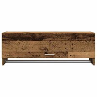 Kledingkast 100x32,5x35 cm bewerkt hout oud houtkleurig 4
