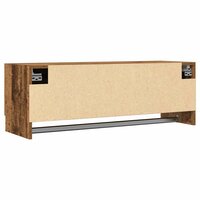 Kledingkast 100x32,5x35 cm bewerkt hout oud houtkleurig 6