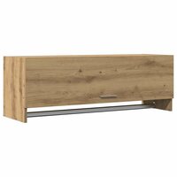 Kledingkast 100x32,5x35 cm bewerkt hout artisanaal eikenkleurig 2
