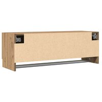 Kledingkast 100x32,5x35 cm bewerkt hout artisanaal eikenkleurig 6