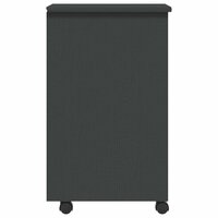 Ladekast MOSS verrijdbaar massief grenenhout grijs 5