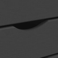 Ladekast MOSS verrijdbaar massief grenenhout grijs 8