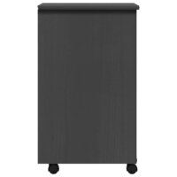 Ladekast MOSS verrijdbaar massief grenenhout grijs 6