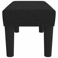 Bankje 70x30x30 cm stof zwart 4