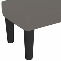 Bankje 70x30x30 cm kunstleer grijs 5