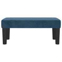 Bankje 70x30x30 cm fluweel donkerblauw 3