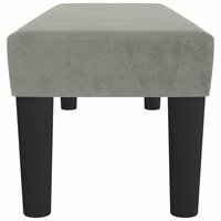 Bankje 100x30x30 cm fluweel lichtgrijs 4