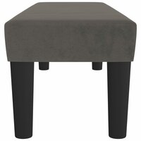 Bankje 100x30x30 cm fluweel donkergrijs 4