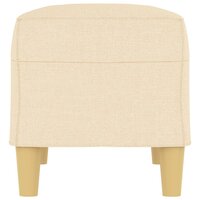 Bankje 70x35x41 cm stof cr&egrave;mekleurig 4