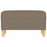 Bankje 70x35x41 cm stof taupe 3