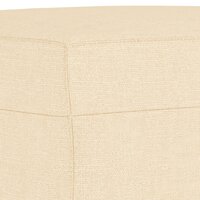 Bankje 100x35x41 cm stof cr&egrave;mekleurig 5