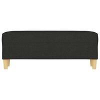 Bankje 100x35x41 cm stof zwart 3