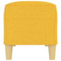 Bankje 100x35x41 cm stof lichtgeel 4