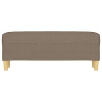 Bankje 100x35x41 cm stof taupe 3