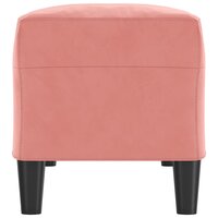 Bankje 100x35x41 cm fluweel roze 4