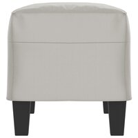 Bankje 70x35x41 cm microvezelstof lichtgrijs 4