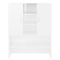 Wasmachinekast 70,5x25,5x90 cm hoogglans wit 3