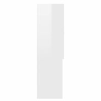 Wasmachinekast 70,5x25,5x90 cm hoogglans wit 4