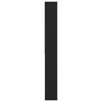 Wasmachinekast 64x24x190 cm zwart 4