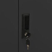 Kantoorkast met plantenbak 90x40x125 cm staal antracietkleurig 7