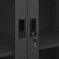 Kantoorkast 90x40x180 cm staal antracietkleurig 6