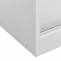 Kantoorkast met schuifdeuren 90x40x90 cm staal lichtgrijs 6