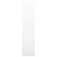 Kantoorkast met schuifdeuren 90x40x180 cm staal wit 5