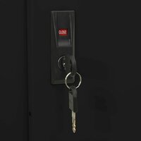 Kantoorkast met schuifdeuren 90x40x180 cm staal antracietkleur 8